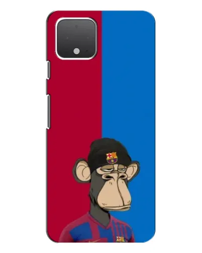 Чехол для Google Pixel 4 XL с картинкой «Bored Ape — фанат Барсы»