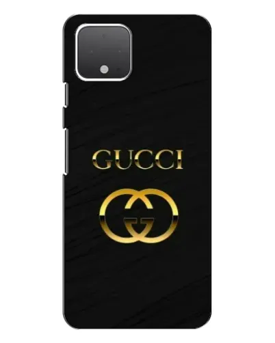Чехол для Google Pixel 4 XL с картинкой «Золотой логотип Gucci»