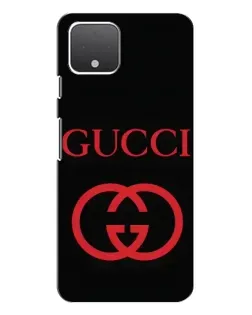 Чехол для Google Pixel 4 XL с картинкой «Gucci — красный логотип»