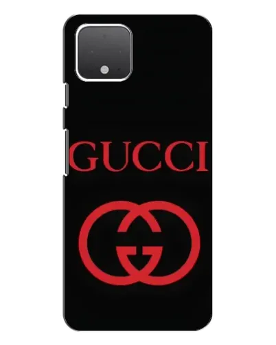 Чехол для Google Pixel 4 XL с картинкой «Gucci — красный логотип»
