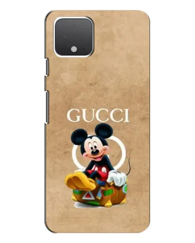 Чехол для Google Pixel 4 XL с картинкой «Микки Маус Gucci — крафт»