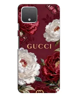 Чохол для Google Pixel 4 XL з картинкою «Gucci — бордові троянди»