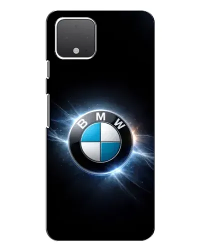 Чехол для Google Pixel 4 XL с картинкой «BMW — неоновое сияние»