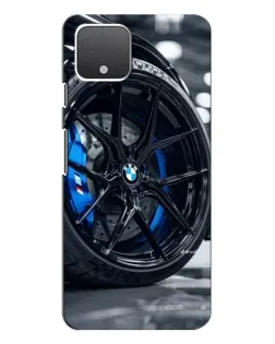 Чехол для Google Pixel 4 XL с картинкой «Колесо BMW вблизи»
