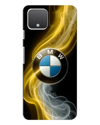 Чехол для Google Pixel 4 XL с картинкой «Золотистый дым BMW»