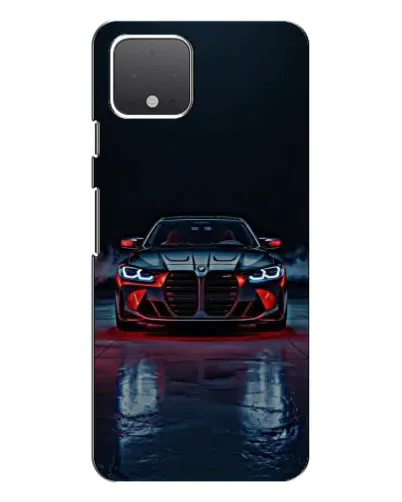 Чехол для Google Pixel 4 XL с картинкой «BMW на мокрой дороге»