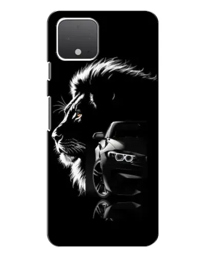 Чехол для Google Pixel 4 XL с картинкой «BMW и лев»