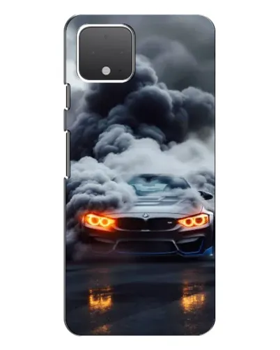 Чехол для Google Pixel 4 XL с картинкой «BMW в дыму»