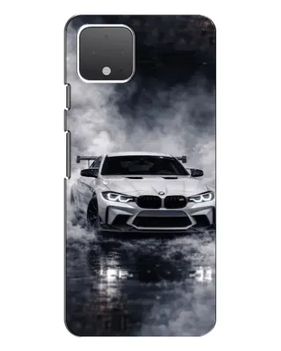 Чехол для Google Pixel 4 XL с картинкой «BMW сквозь туман»