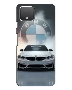 Чехол для Google Pixel 4 XL с картинкой «BMW в белом дыму»