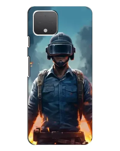 Чехол для Google Pixel 4 XL с картинкой «PUBG — реалистичный герой»