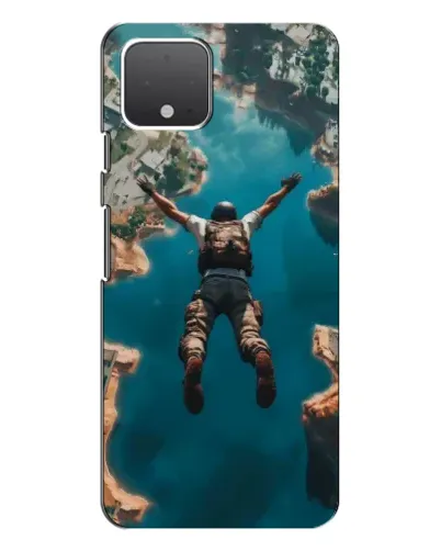 Чехол для Google Pixel 4 XL с картинкой «PUBG — свободное падение»