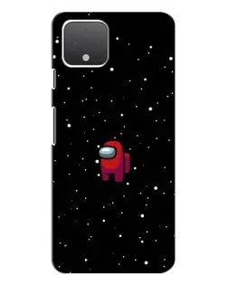 Чехол для Google Pixel 4 XL с картинкой «Красный Among Us»