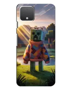 Чехол для Google Pixel 4 XL с картинкой «Крипер в свитере»