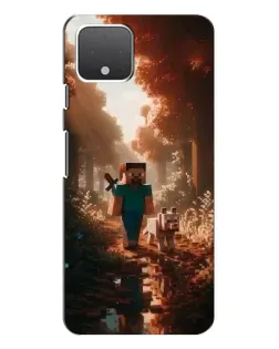 Чехол для Google Pixel 4 XL с картинкой «Стив в лесу»