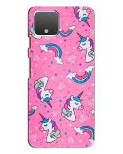 Чохол для Google Pixel 4 XL з картинкою «Unicorn паттерн рожевий»