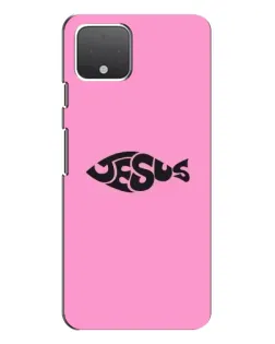 Чохол для Google Pixel 4 XL з картинкою «Рожевий символ Jesus»