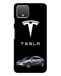 Чехол для Google Pixel 4 XL с картинкой «Tesla Model Y»
