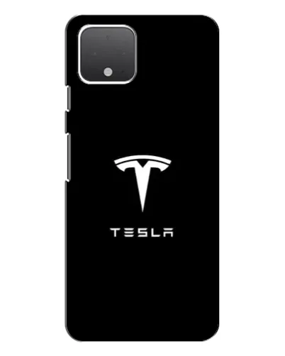 Чехол для Google Pixel 4 XL с картинкой «Tesla White Logo»