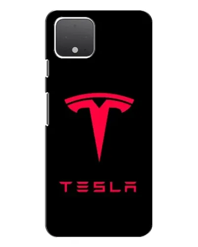 Чехол для Google Pixel 4 XL с картинкой «Tesla Red Logo»