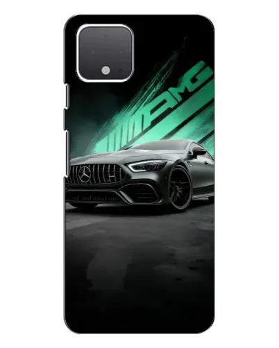 Чехол для Google Pixel 4 XL с картинкой «Темный Mercedes AMG»