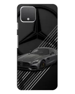 Чехол для Google Pixel 4 XL с картинкой «Mercedes AMG — графика»