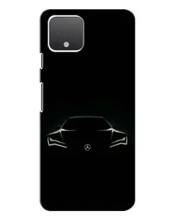 Чехол для Google Pixel 4 XL с картинкой «Mercedes — силуэт авто»
