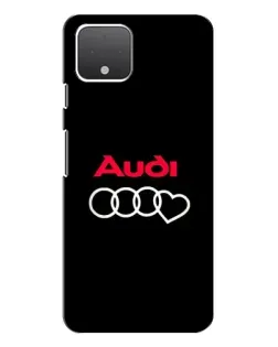 Чехол для Google Pixel 4 XL с картинкой «Логотип Audi Heart»