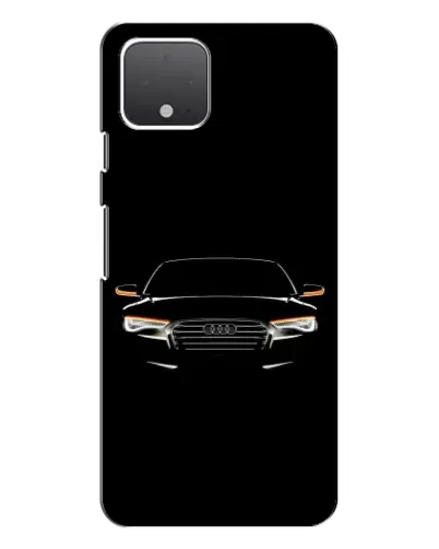 Чехол для Google Pixel 4 XL с картинкой «Audi — ночной контур»