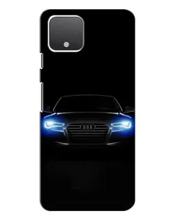 Чехол для Google Pixel 4 XL с картинкой «Audi в неоне»