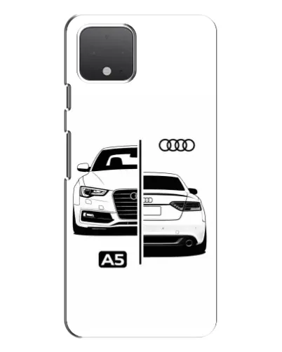Чехол для Google Pixel 4 XL с картинкой «Audi — контрастный дизайн»