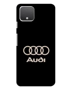 Чехол для Google Pixel 4 XL с картинкой «Audi — золотой логотип»