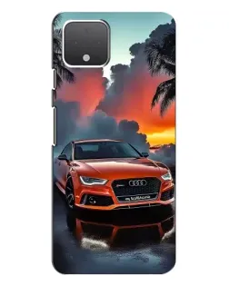 Чехол для Google Pixel 4 XL с картинкой «Audi — закат»
