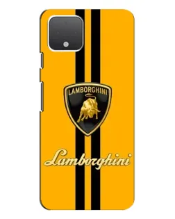 Чехол для Google Pixel 4 XL с картинкой «Lamborghini Stripe желтый»