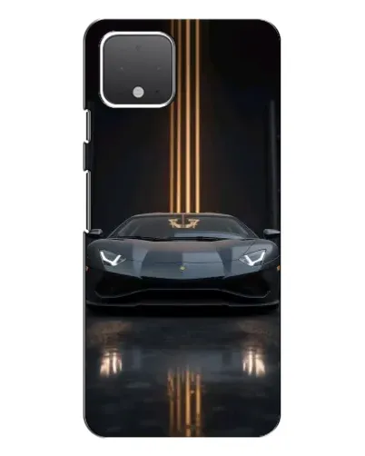 Чехол для Google Pixel 4 XL с картинкой «Lamborghini золотые линии»