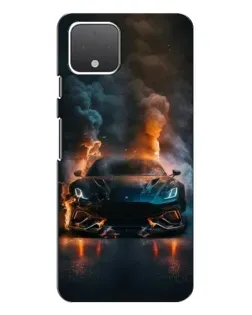 Чехол для Google Pixel 4 XL с картинкой «Lamborghini дымная эстетика»