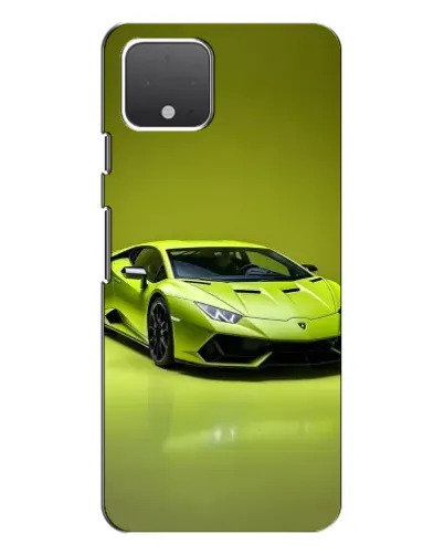 Чехол для Google Pixel 4 XL с картинкой «Салатовый Lamborghini Huracan»