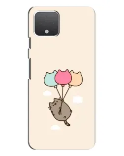 Чехол для Google Pixel 4 XL с картинкой «Пушин на шариках»