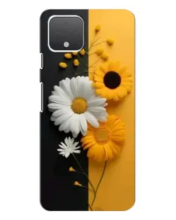 Чехол для Google Pixel 4 XL с картинкой «Подсолнух и ромашка»