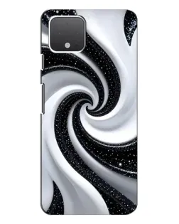Чехол для Google Pixel 4 XL с картинкой «Черно-белая спираль»