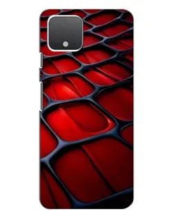 Чехол для Google Pixel 4 XL с картинкой «Красная глянцевая сетка»