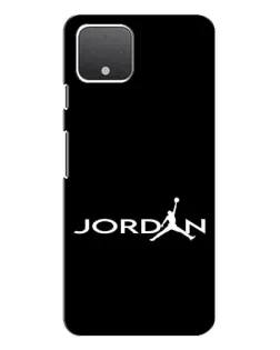 Чехол для Google Pixel 4 с картинкой «Jordan White Logo»