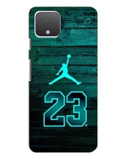Чехол для Google Pixel 4 с картинкой «Jordan Cyan 23»