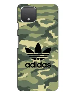 Чехол для Google Pixel 4 с картинкой «Милитари стиль Adidas»
