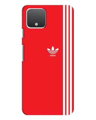 Чехол для Google Pixel 4 с картинкой «Красный минимализм Adidas»