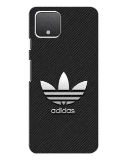 Чехол для Google Pixel 4 с картинкой «Adidas Карбоновая текстура»