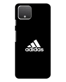 Чехол для Google Pixel 4 с картинкой «Черная классика Adidas»
