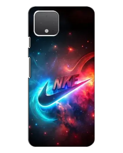 Чехол для Google Pixel 4 с картинкой «Огненный логотип Nike»
