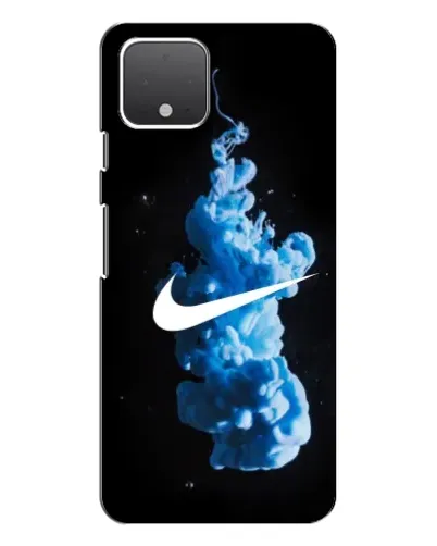 Чехол для Google Pixel 4 с картинкой «Nike и синий дым»