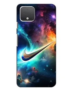 Чехол для Google Pixel 4 с картинкой «Космический Nike Swoosh»